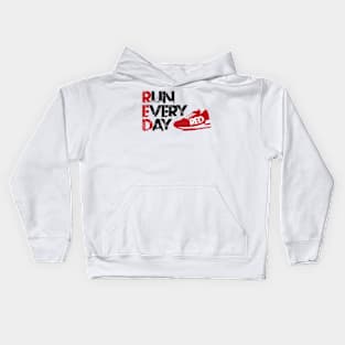 Red Run Shoes Kids Hoodie